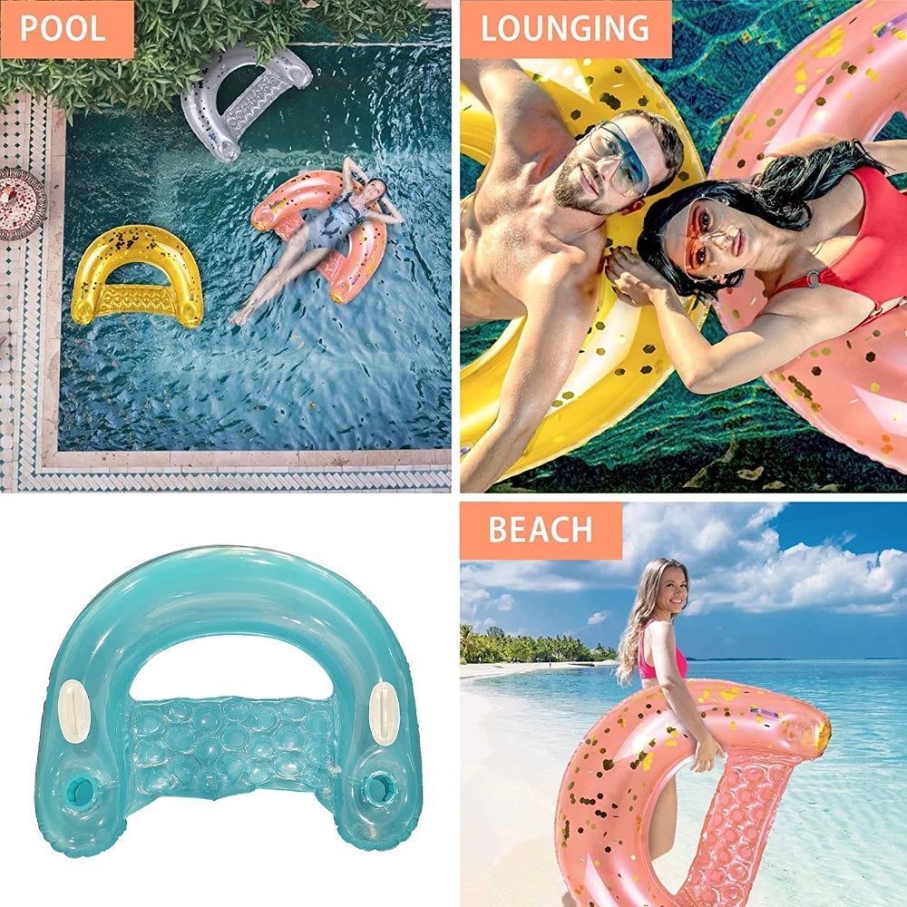 Blue Inflatable Pool Float T892