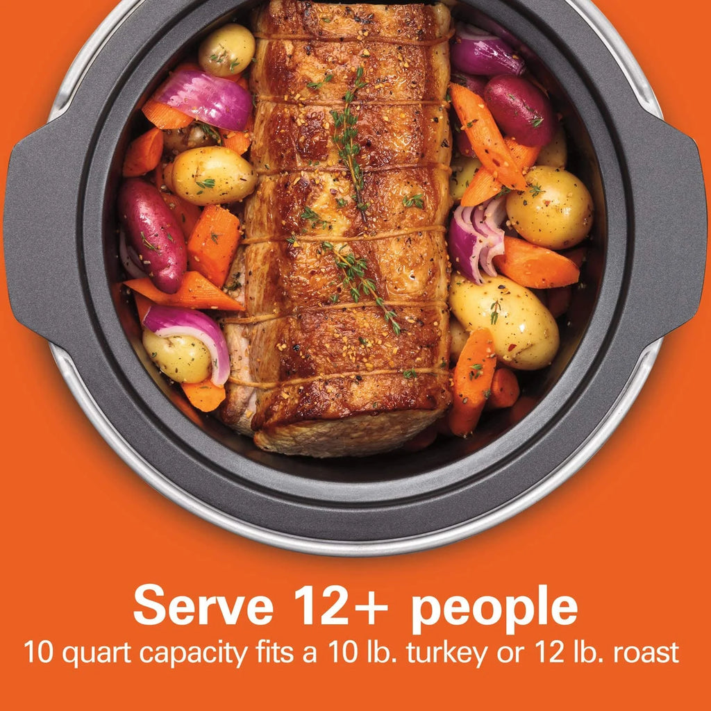 10 Quart Programmable Slow Cooker with Stovetop Safe Crock J760