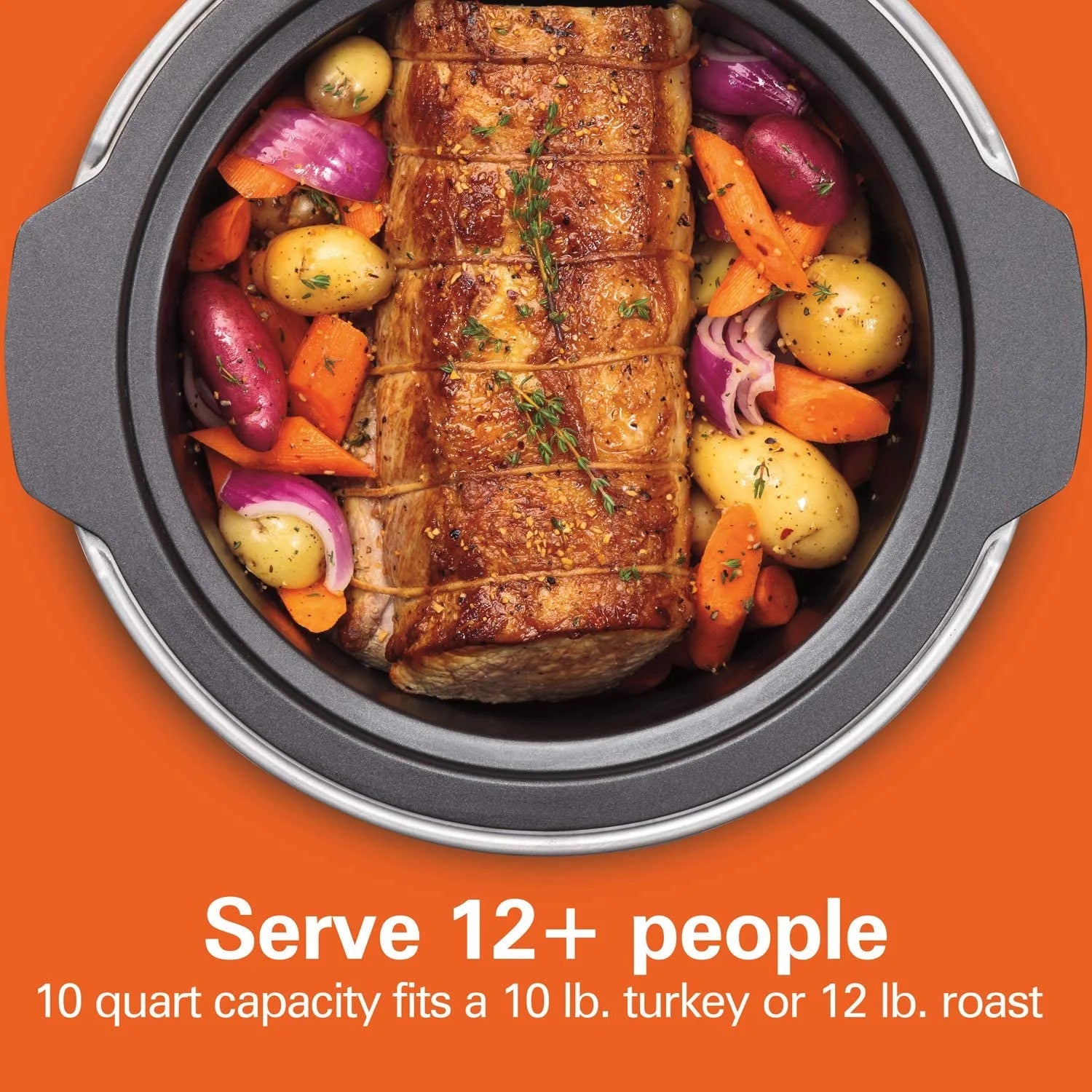 10 Quart Programmable Slow Cooker with Stovetop Safe Crock J760