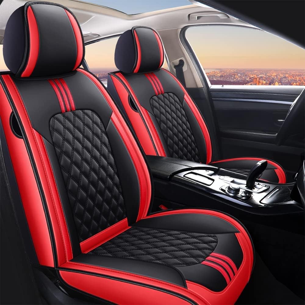 Pink Leather Car Seat Covers Full Set M24531
