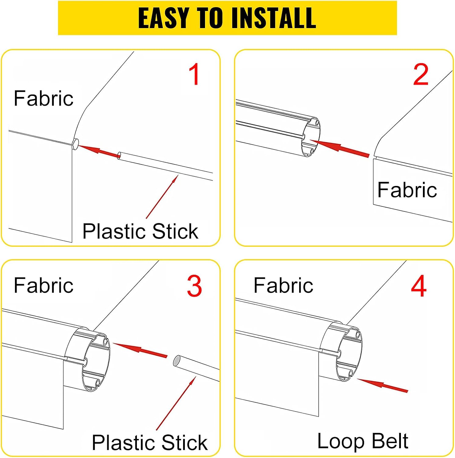 Ocean Blue 15oz Vinyl RV Awning Replacement Canopy S33892