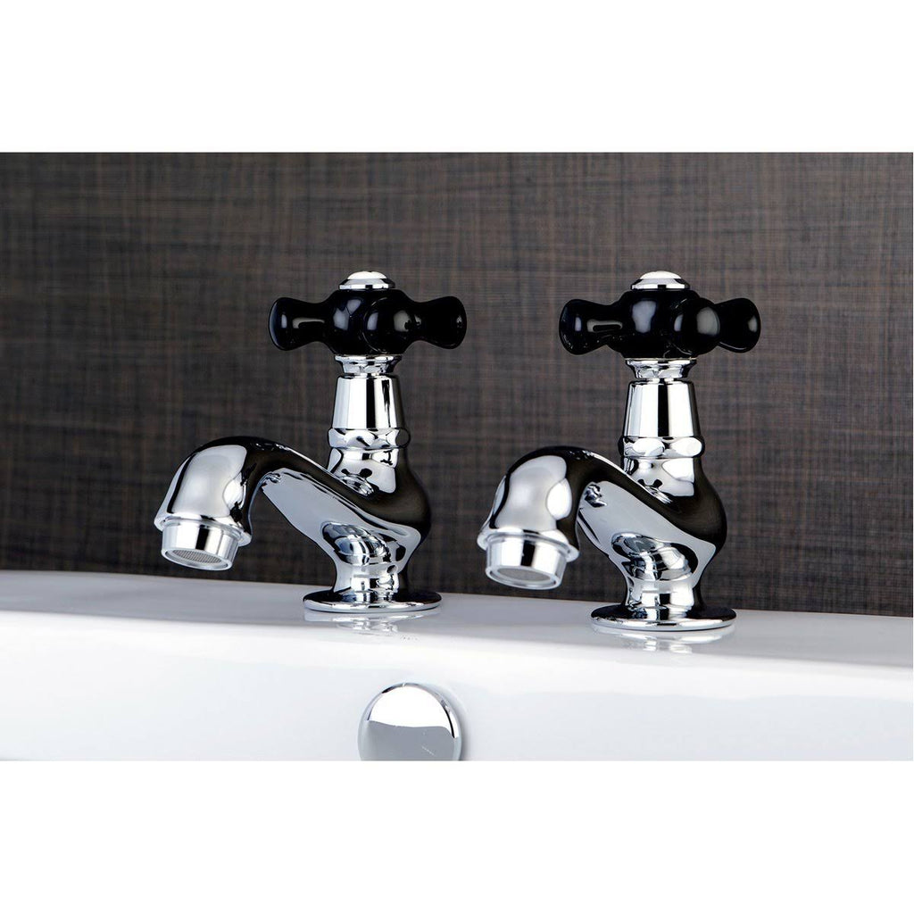 Polished Chrome Basin Tap Faucet with Cross Handle A990228