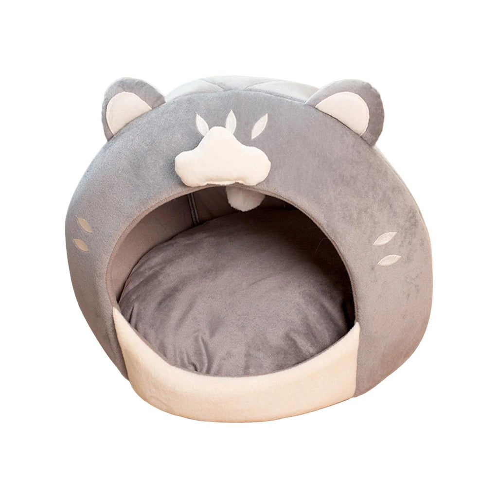 Cat Bed with Plush Ball Inner Cushion Machine Wash N228