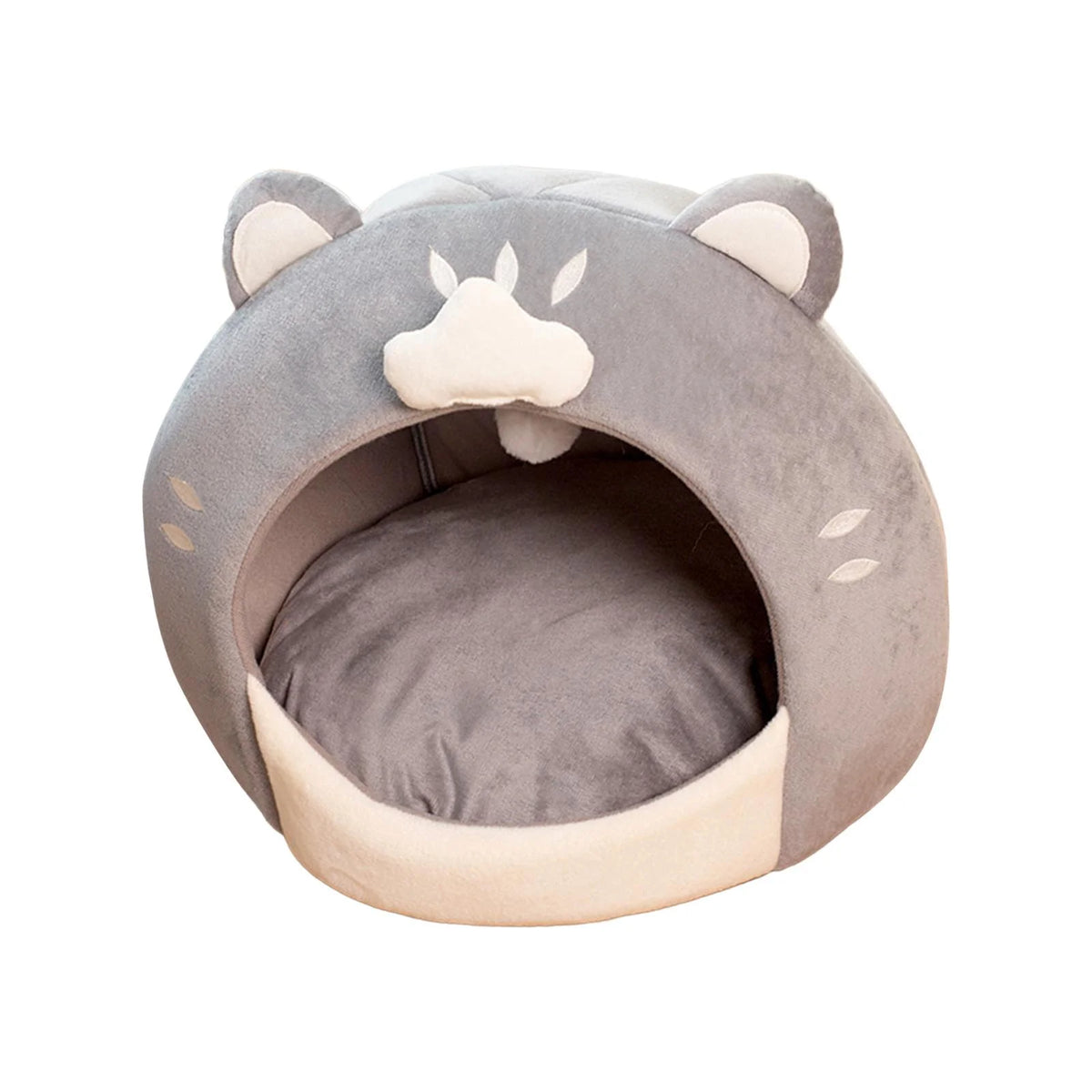 Cat Bed with Plush Ball Inner Cushion Machine Wash N228