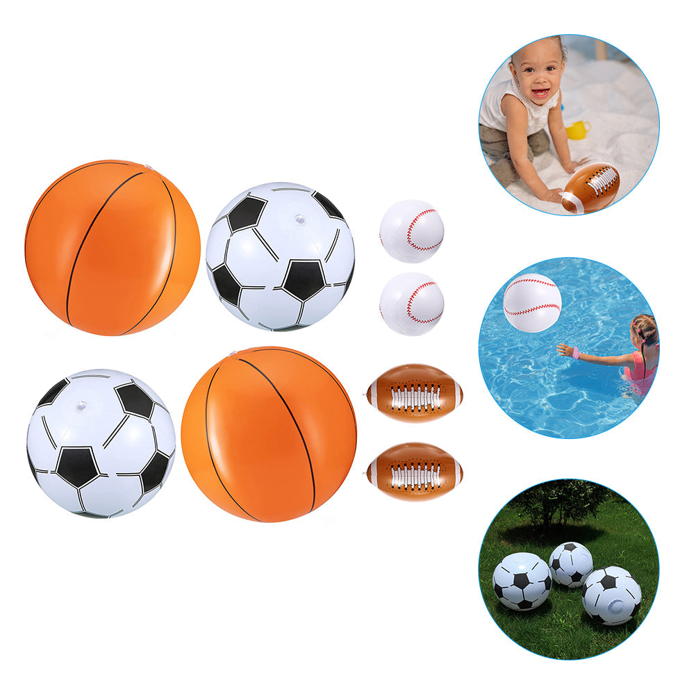 16 Pcs Inflatable Beach Ball Set O65574