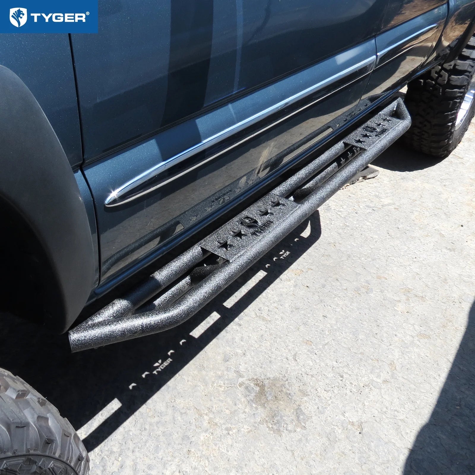 Side Step Rails Running Boards for Chevy Silverado GMC Sierra Double Cab E29552