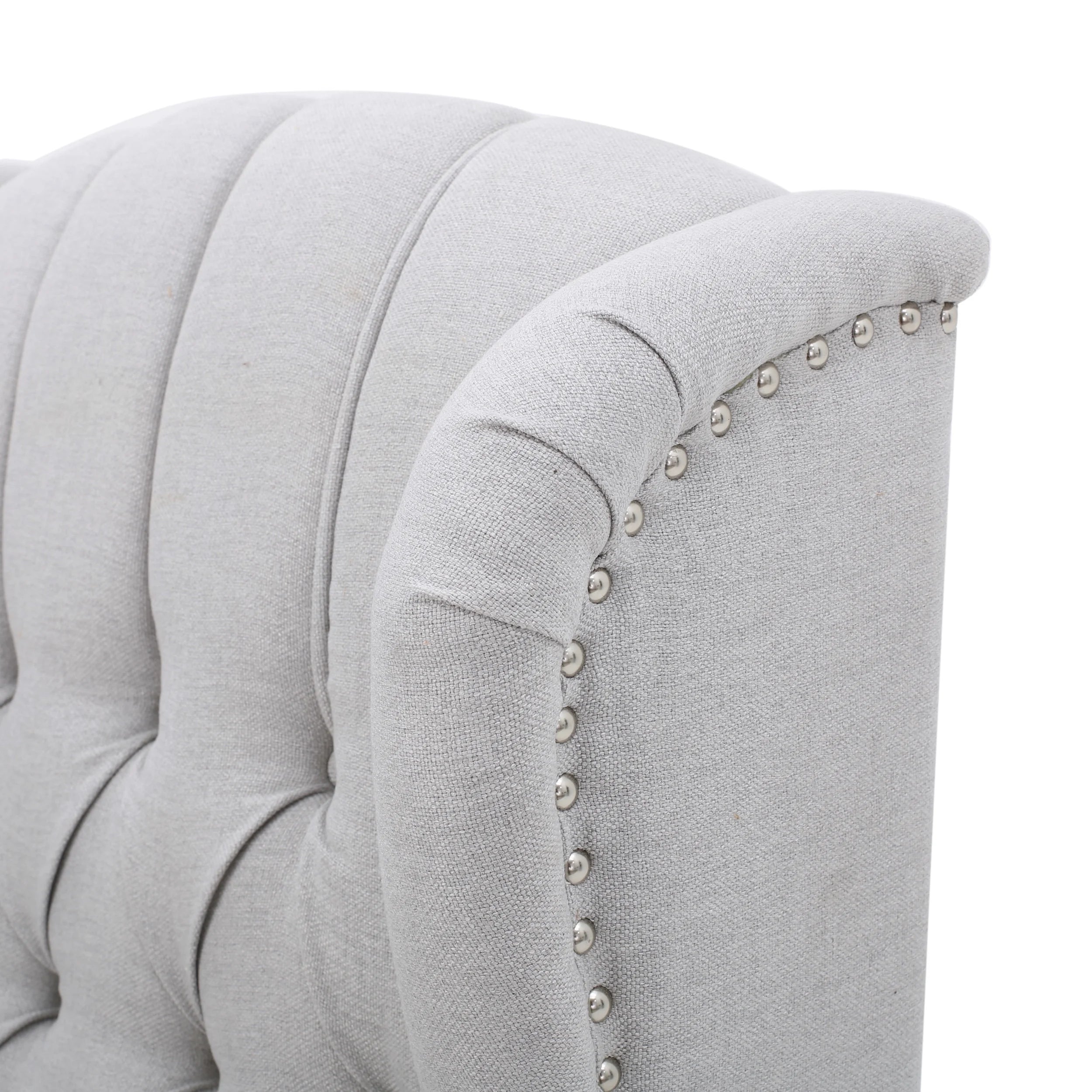Light Gray Fabric Pushback Recliner, Set of 2 T6711