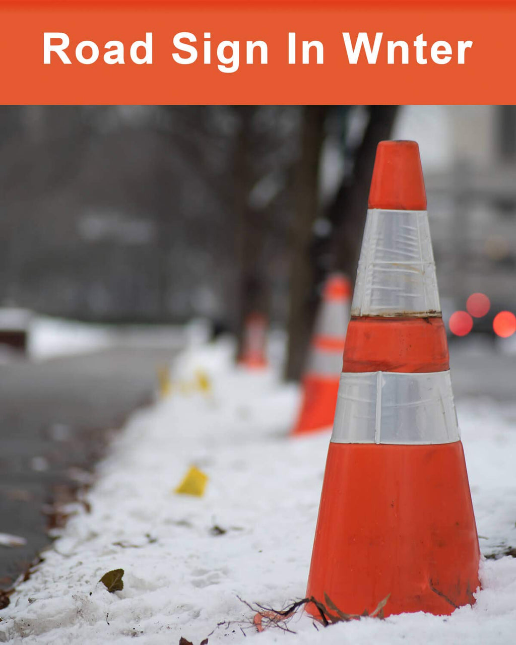28 Inch Orange Traffic Cones with Reflective Collar J272