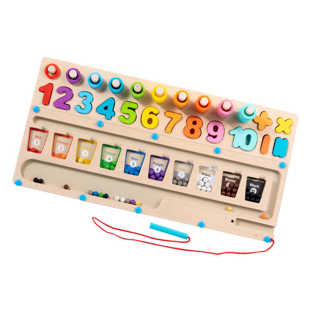 Magnetic Wooden Building Blocks Puzzle C4694