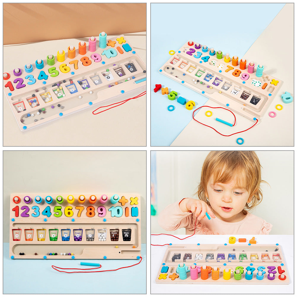 Magnetic Wooden Building Blocks Puzzle C4694