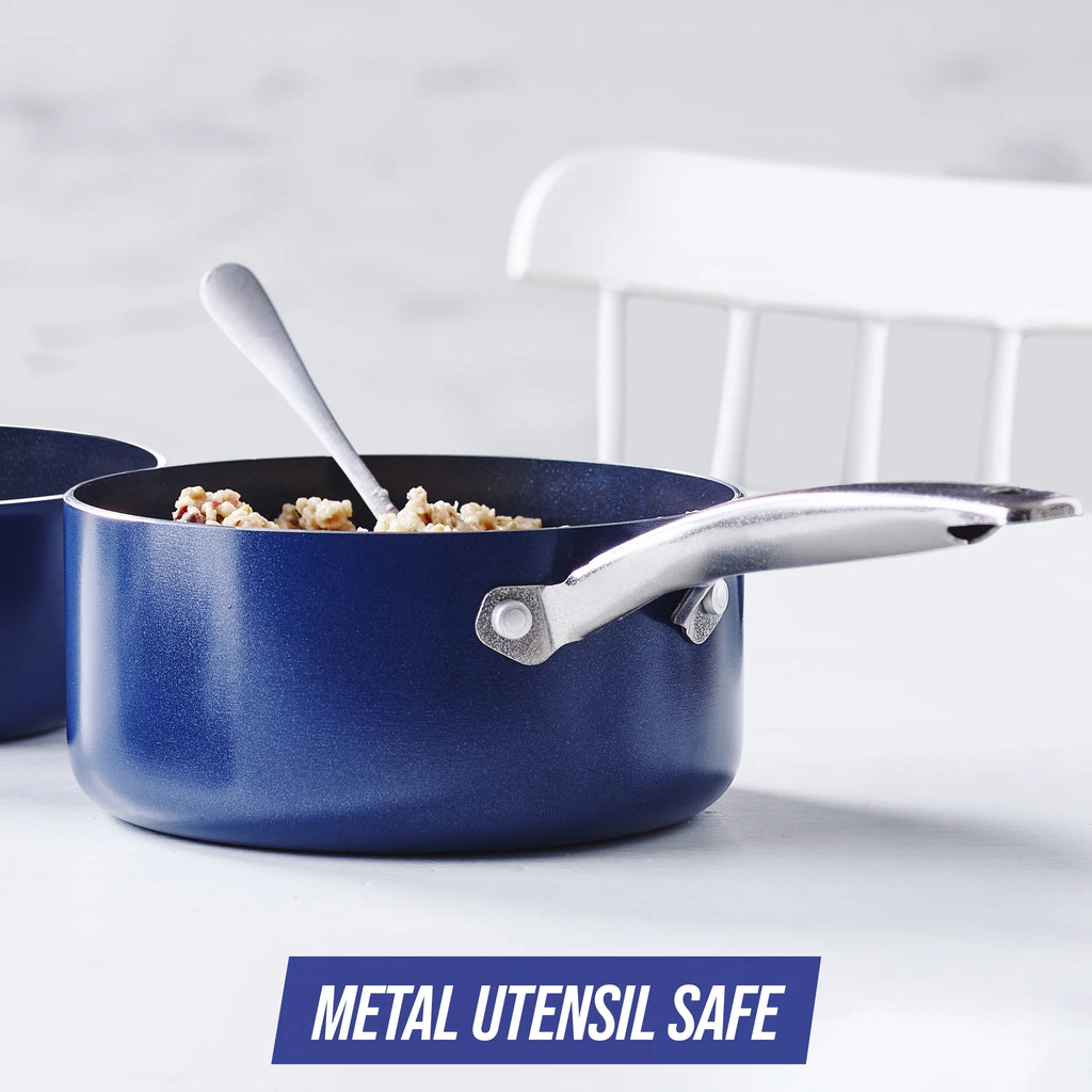 2 Quart Ceramic Nonstick Saucepan with Lid U329