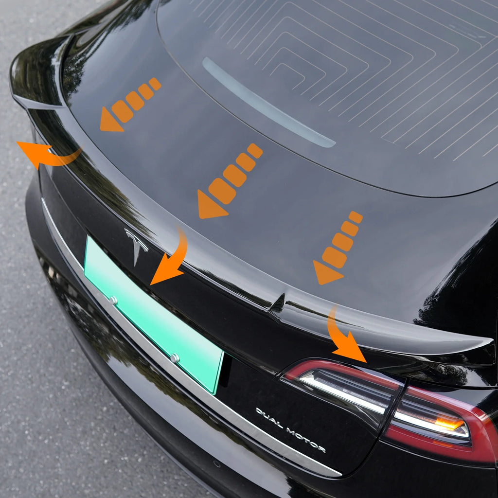 Glossy Black Rear Spoiler for Tesla Model 3 G2904
