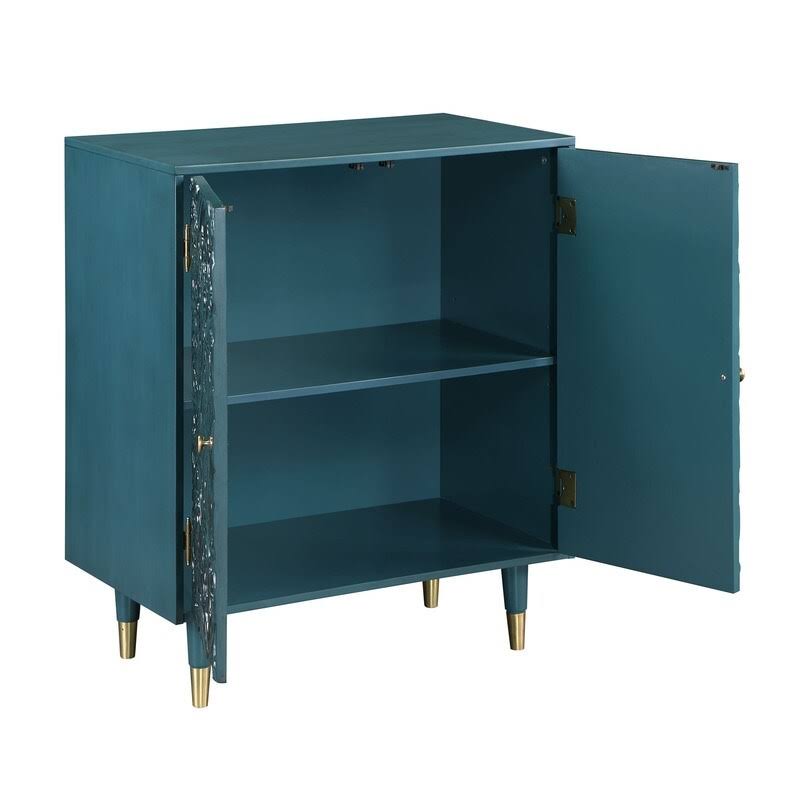 Solid Wood 2-Door Accent Cabinet Storage Shelf G881527