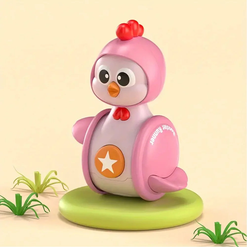 3Pcs Musical Cartoon Tumbler Toys for Baby Toddlers W7432