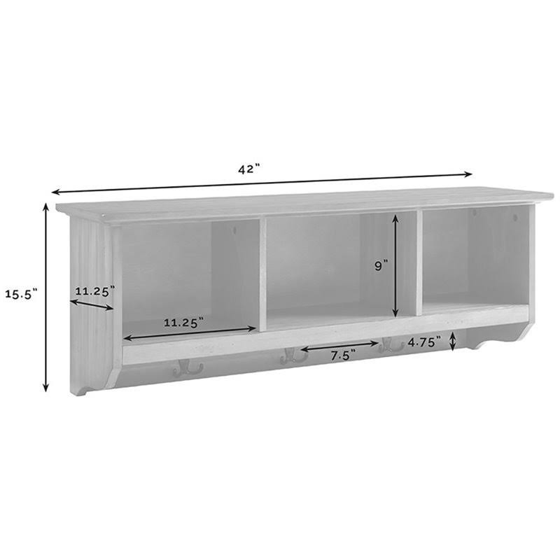 White Storage Shelf H8249