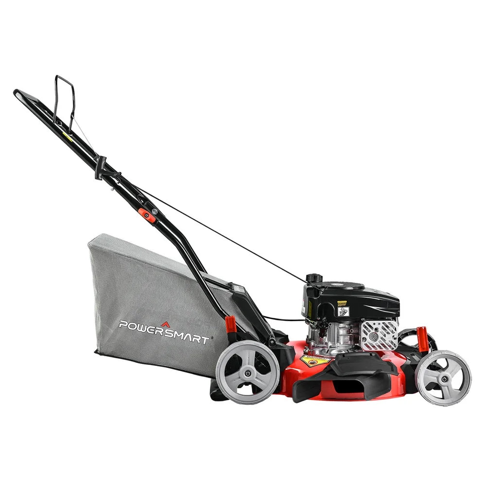 21-Inch 144cc 3-in-1 Walk-Behind Push Lawn Mower with Rear Bag J250382