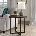 Three Posts Cross Legs End Table C936855