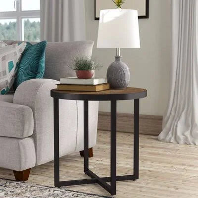 Three Posts Cross Legs End Table C936855