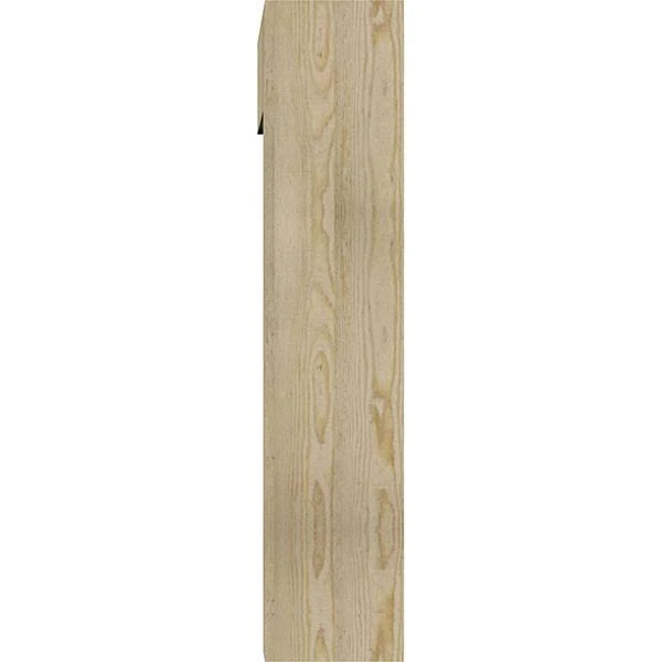 8x22W x 30x22D x 38x22H Rough Sawn Bracket with Offset Brace, Douglas Fir D945