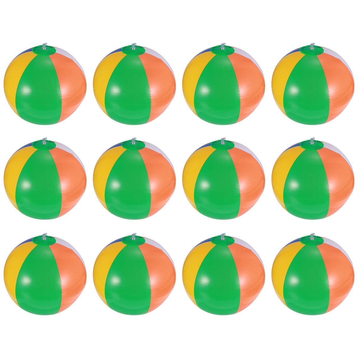 12 Pcs Inflatable Beach Balls Pool Toys R1936