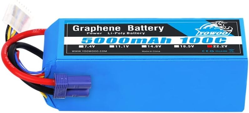4S Graphene Lipo Battery 14.8V 5000mAh 100C EC5 Plug Q845