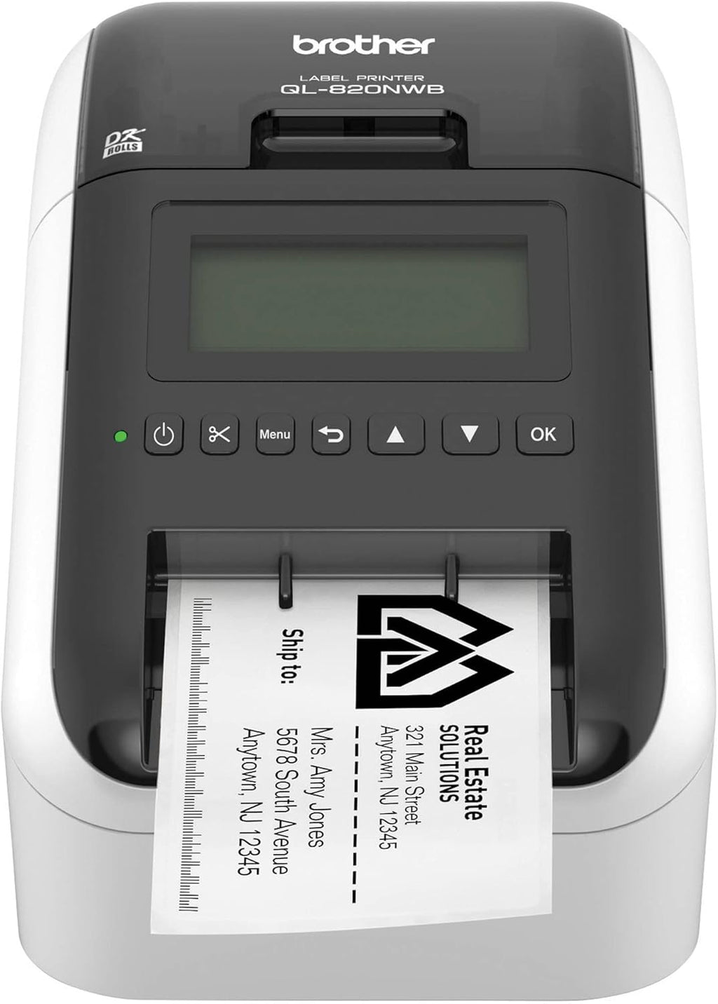 QL-820NWBC Label Printer with Wired, Wireless and Bluetooth Connectivity Q247