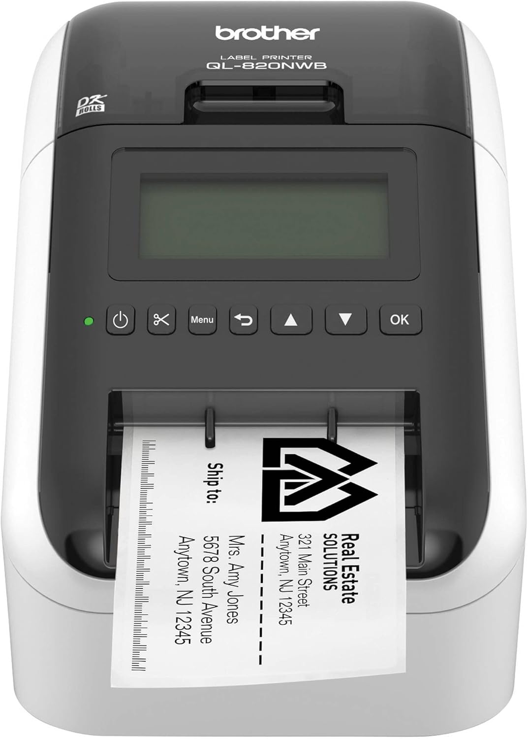 QL-820NWBC Label Printer with Wired, Wireless and Bluetooth Connectivity Q247