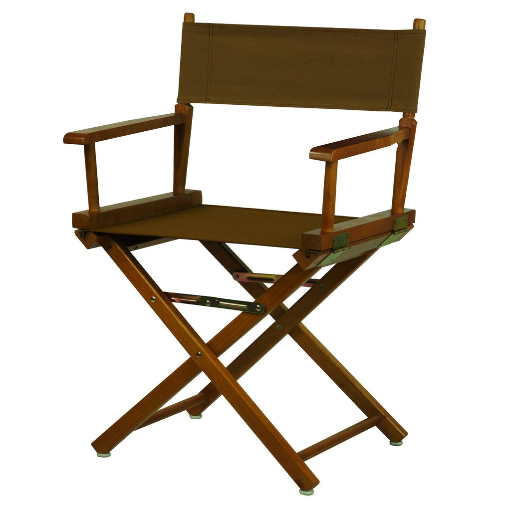 Director&s Chair Honey Oak Frame Brown Canvas P2609