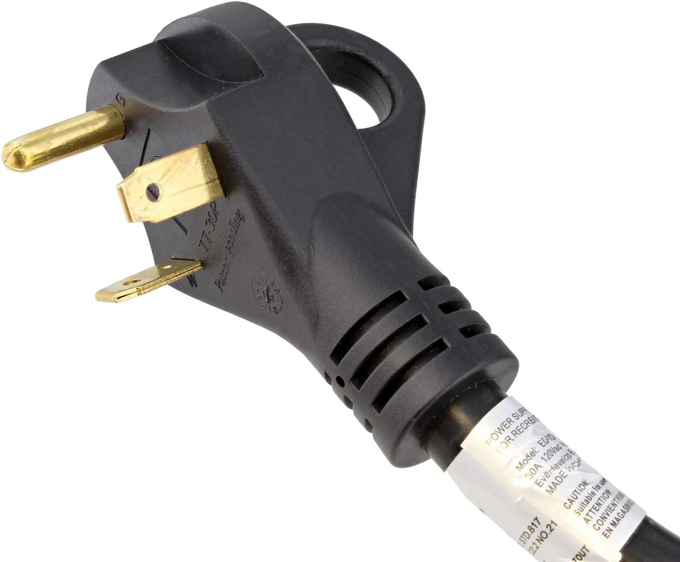 30A 25ft RV Power Cord with Grip Handle & Indicator Light, Pack of 2 Y369477
