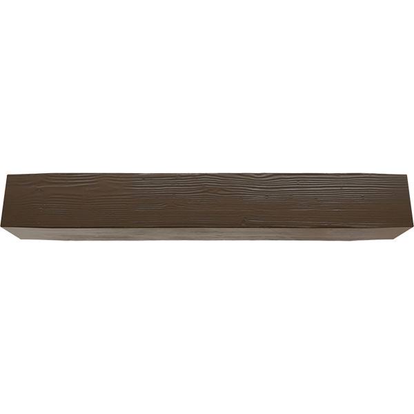 Sandblasted Faux Wood Fireplace Mantel, Burnished Mahogany W95543