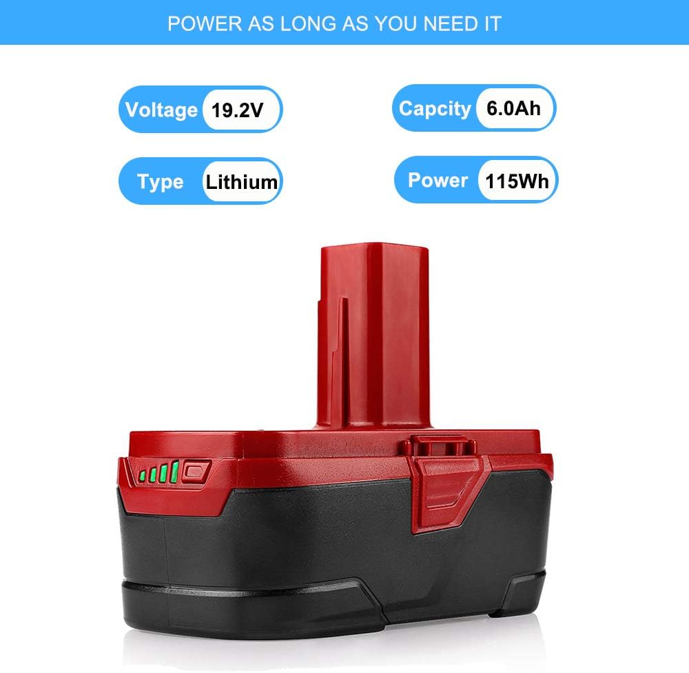 6.0Ah 19.2 Volt Lithium Battery 2Pack Z9102