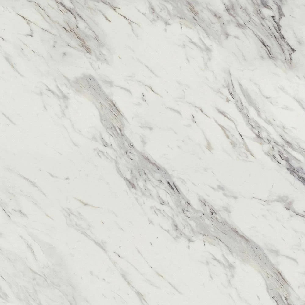 4 ft. x 12 ft. Laminate Sheet in Calcutta Marble with Premium Textured Gloss Finish T546422