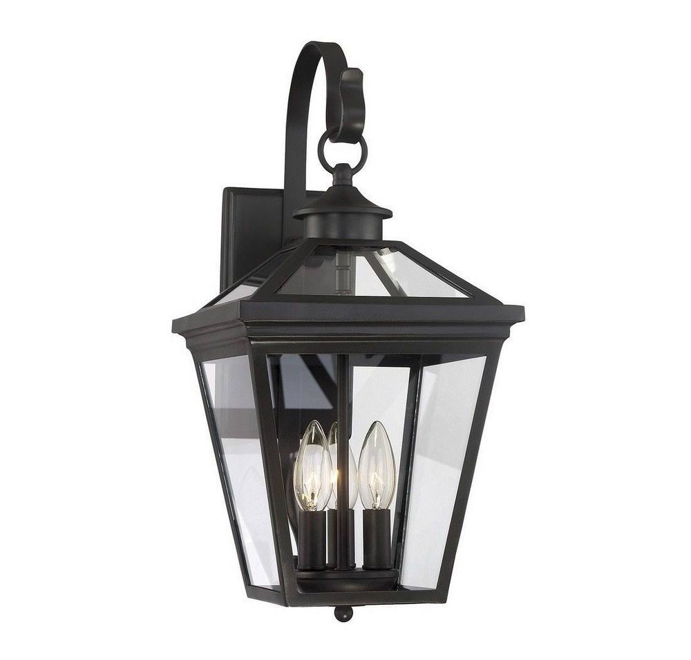 Black Steel Wall Lantern B837910