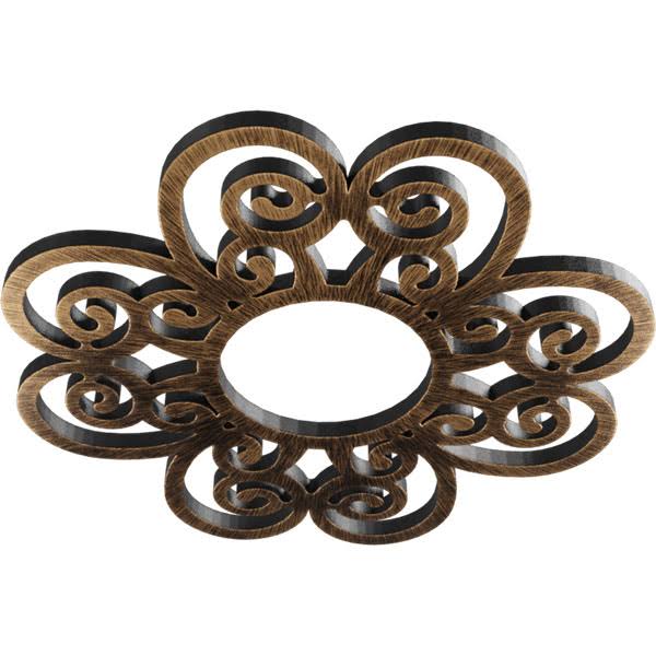 Antiqued Bronze PVC Pierced Ceiling Medallion J30991