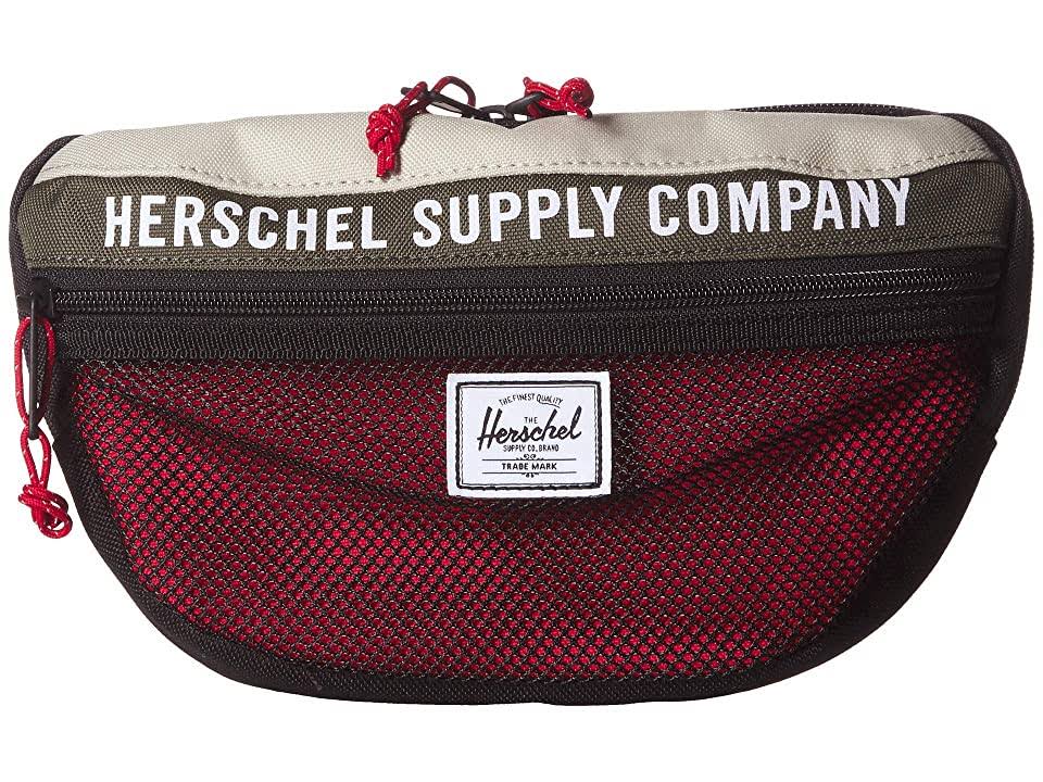 Dark Olive Overcast Black Red Bags F17574