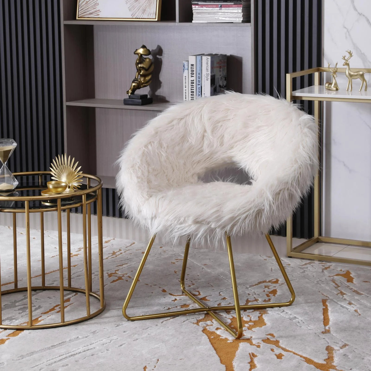Off-White Bucket Chair F29704