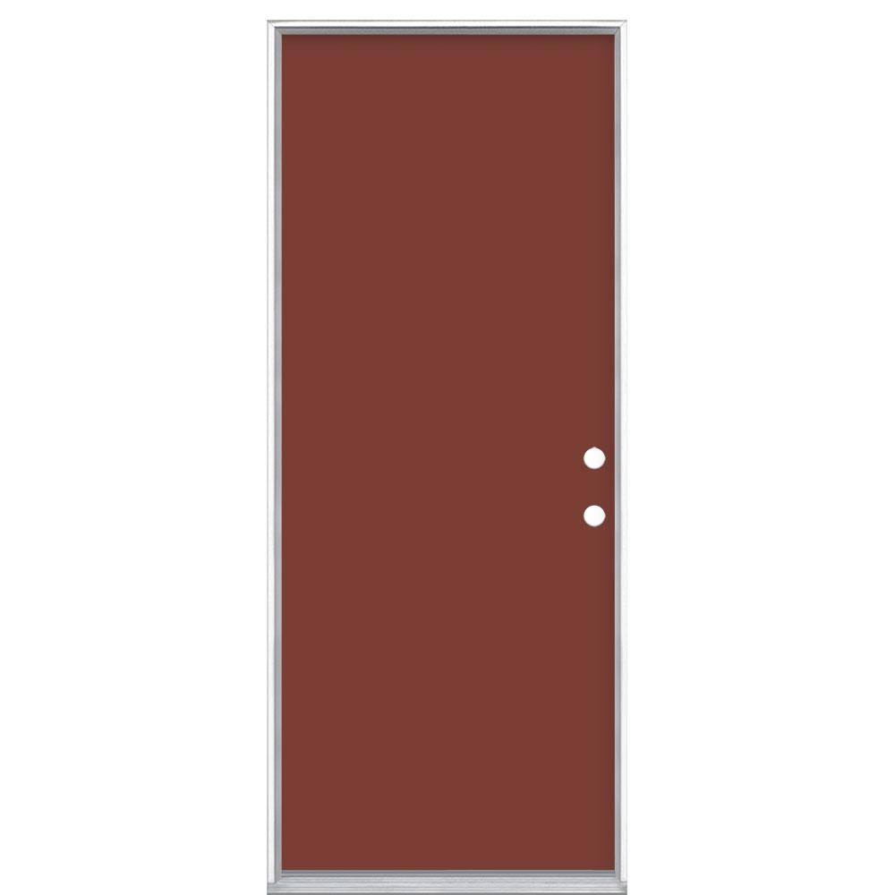 32 in. x 80 in. Painted Steel Prehung Exterior Door A94333