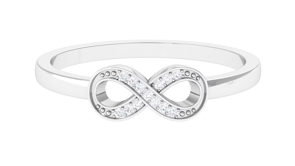 Two Tone Gold 925 Sterling Silver Infinity Ring I627628