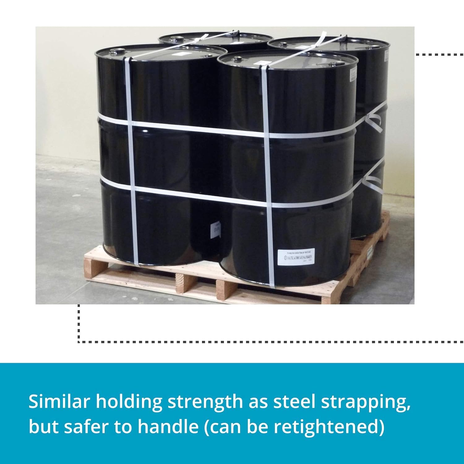 White Composite Cord Strapping Roll Q885