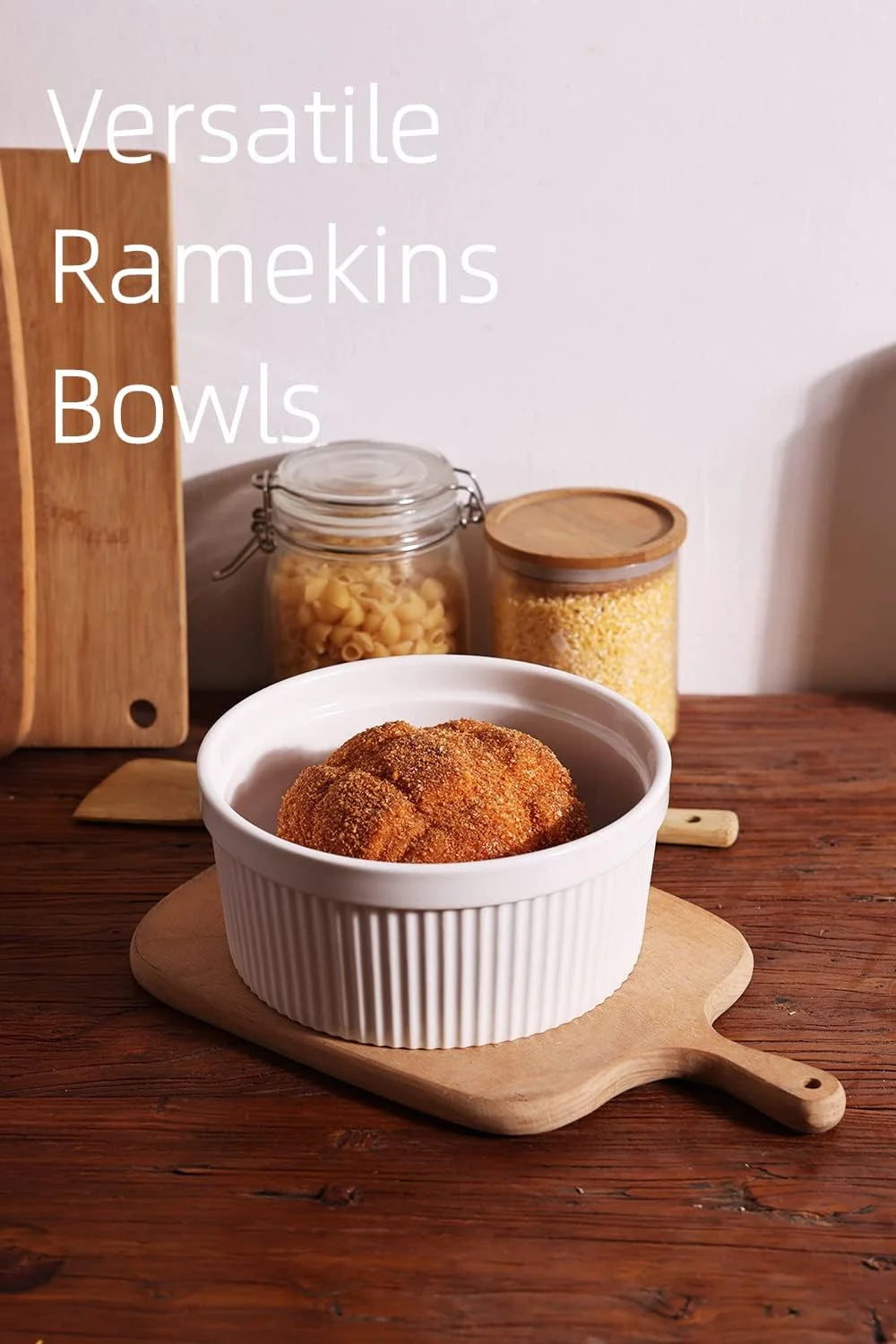 White Porcelain Ramekins 8 inch J68312