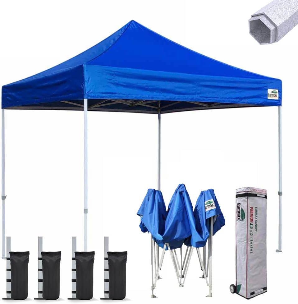 10'x10' Pop-up Canopy Tent with Heavy Duty Wheeled Carry Bag H25054