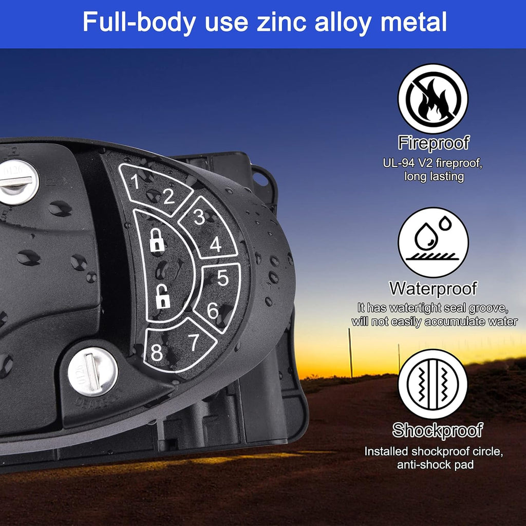 RV Keyless Entry Door Lock with Backlit Keypad and 2 Key Fobs, Pack of 2 U78381
