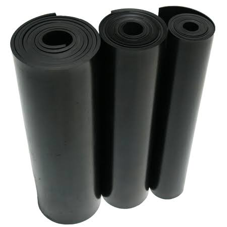 Black Nitrile Sheet 1/8 x 22 x 3 ft W x 18 ft L L61895