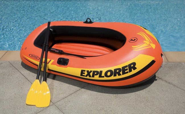 Inflatable 2 Person Raft with 1-Person Inflatable Tube (2 Pack) T4962
