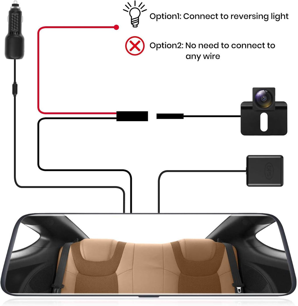 9.35'' Full Laminated Ultrathin Touch Screen Rear View Mirror Dash Cam F897