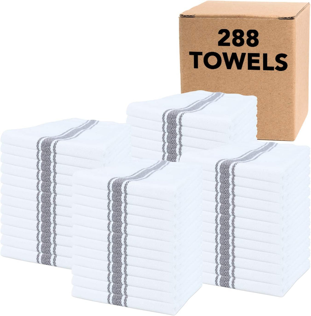 Blue Stripe 100 Percent Cotton Kitchen Towels U77955