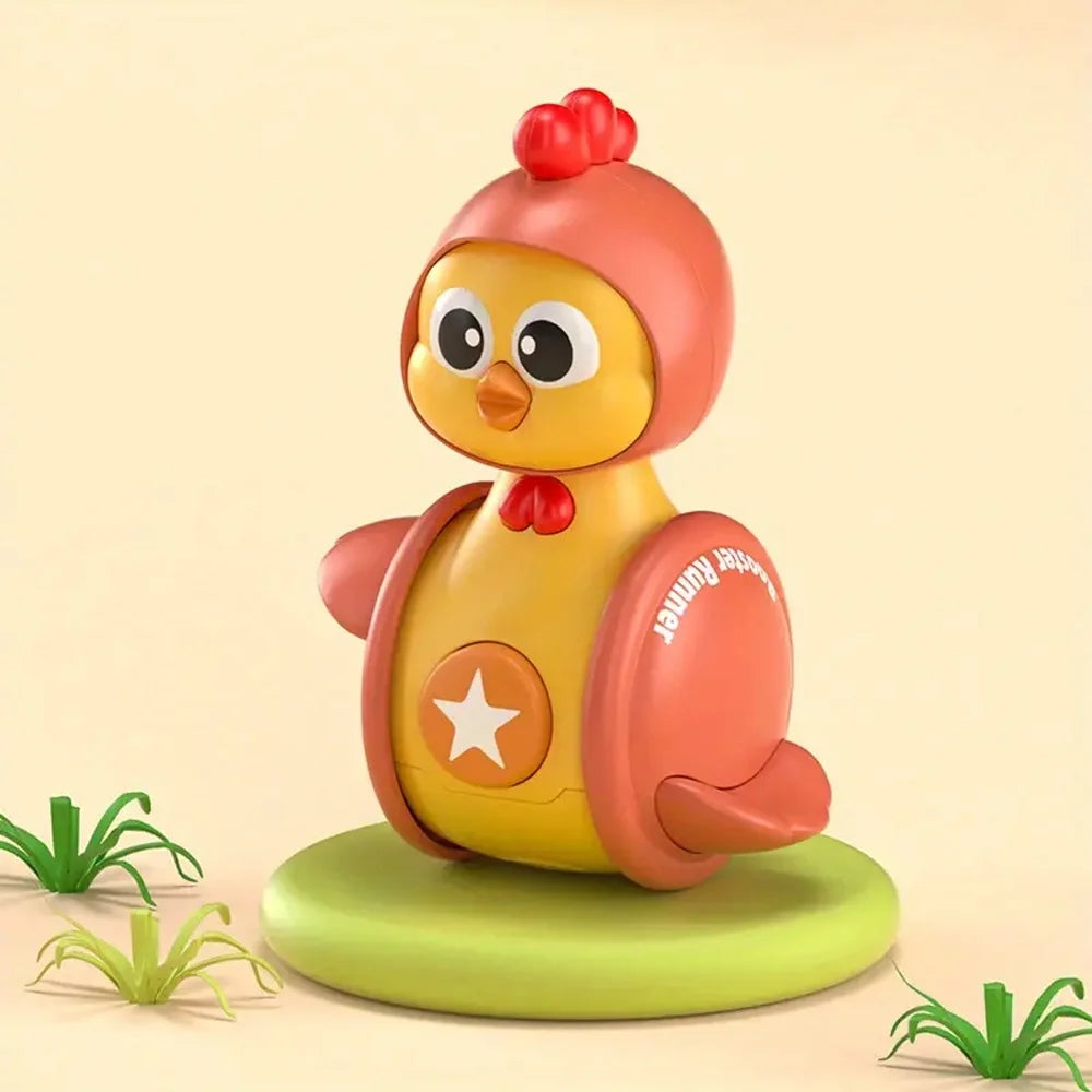 3Pcs Musical Cartoon Tumbler Toys for Baby Toddlers W7432