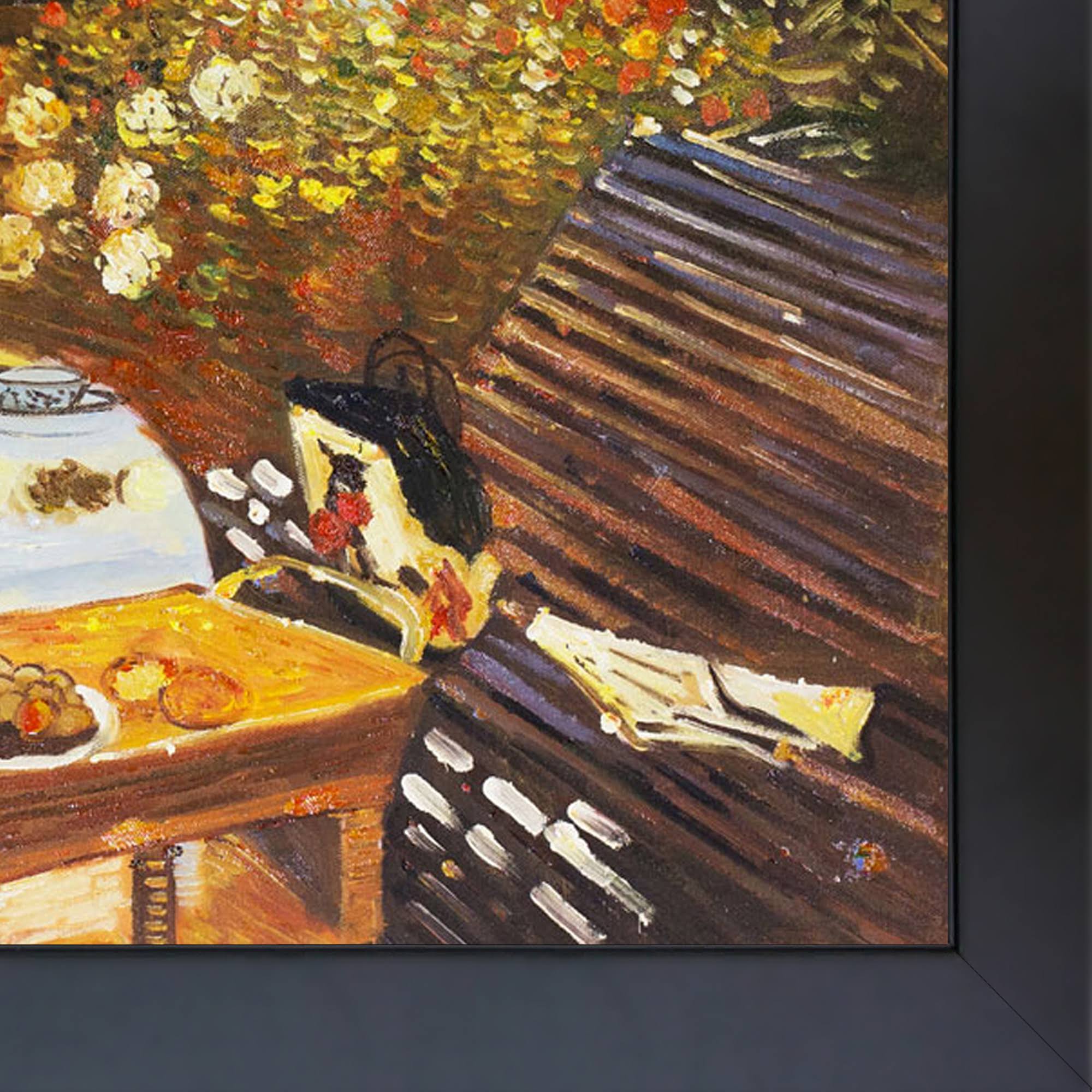 Large Hand Painted Oil Reproduction, Black N555
