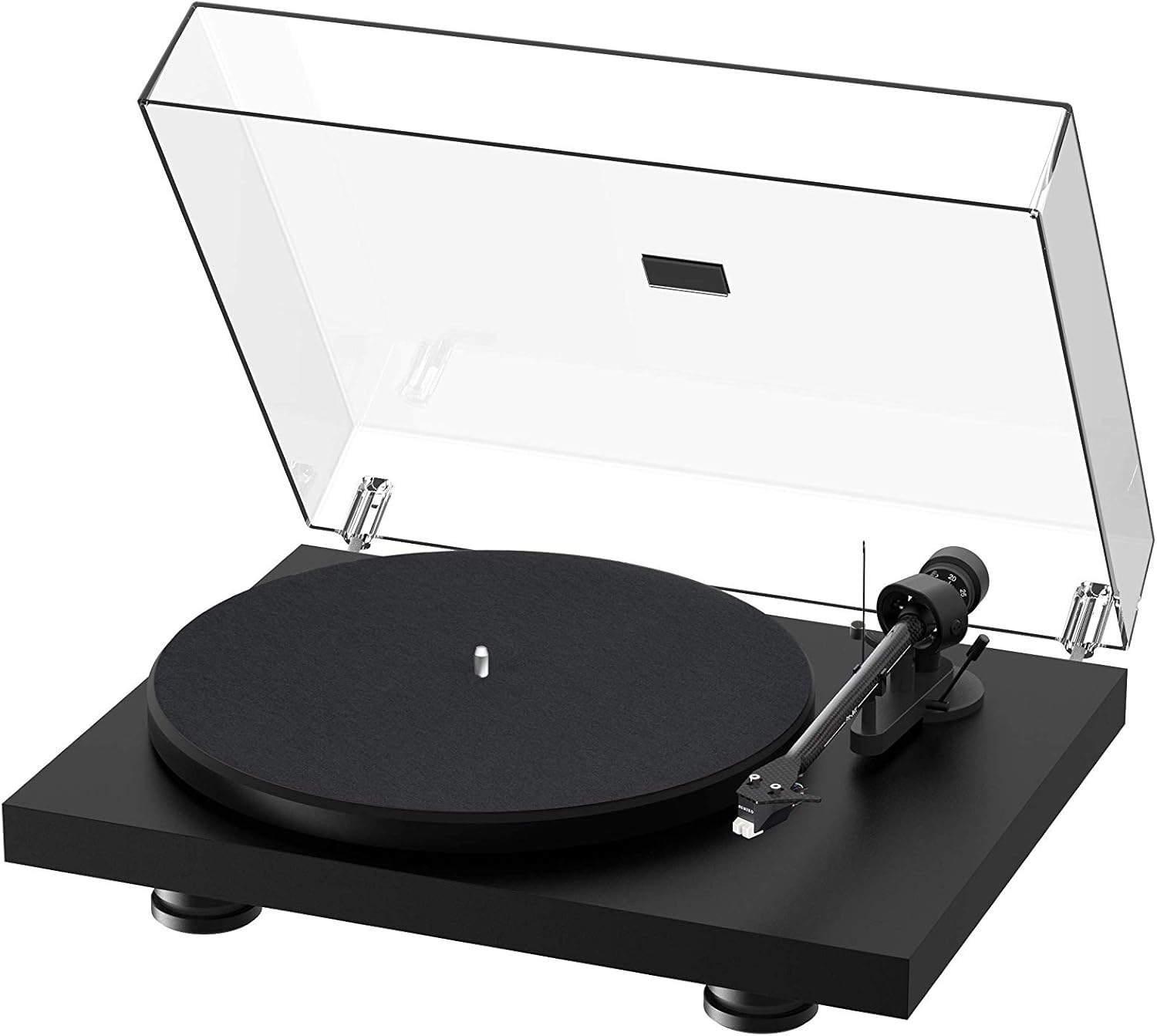 Satin Steel Blue Turntable with Carbon Fiber Tonearm H16320