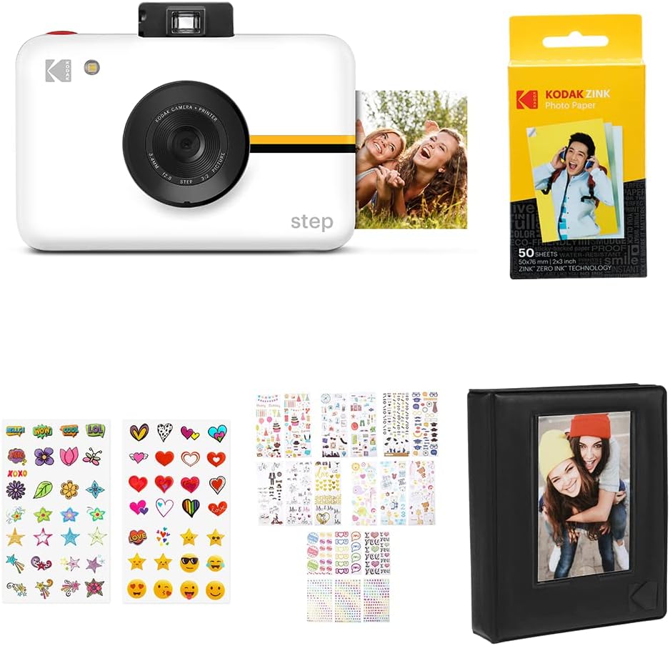 White Instant Camera with 10MP Image Sensor C51020